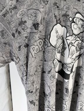 Popeye All Over Print Long Sleeve Shirt 4XL
